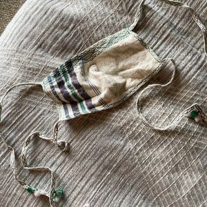 Worthwhile Handmade Linen Stripe Mask